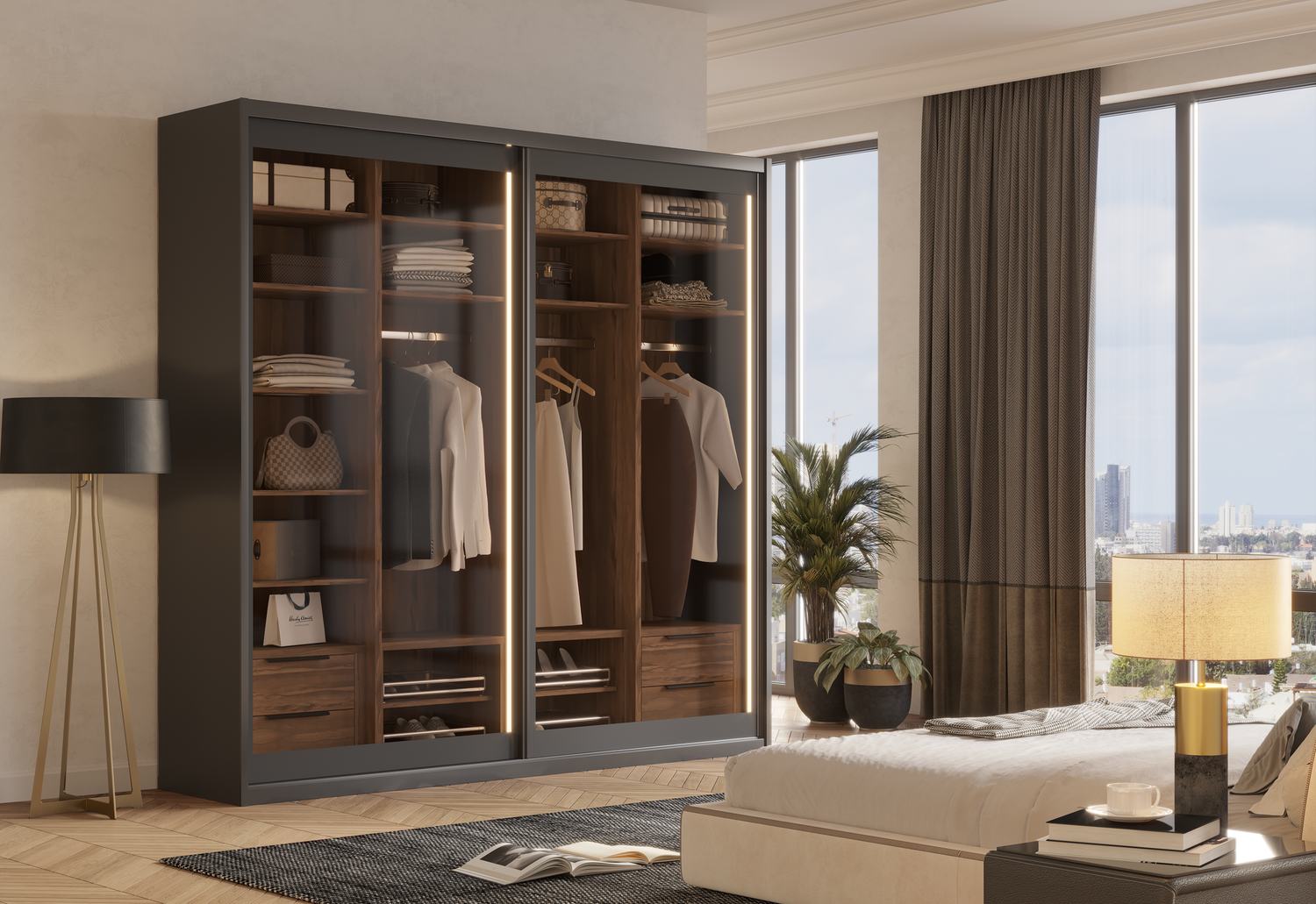 ארון הזזה 3 דלתות