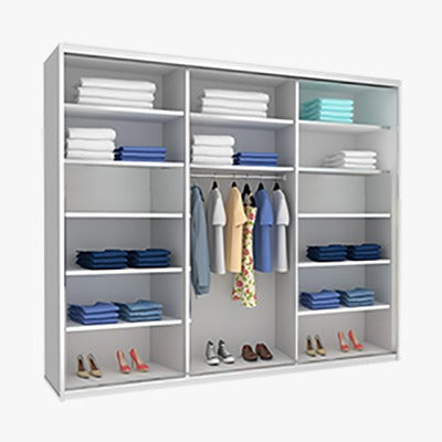 ארון בגדים הזזה 3 דלתות רוחב 180 דגם New York